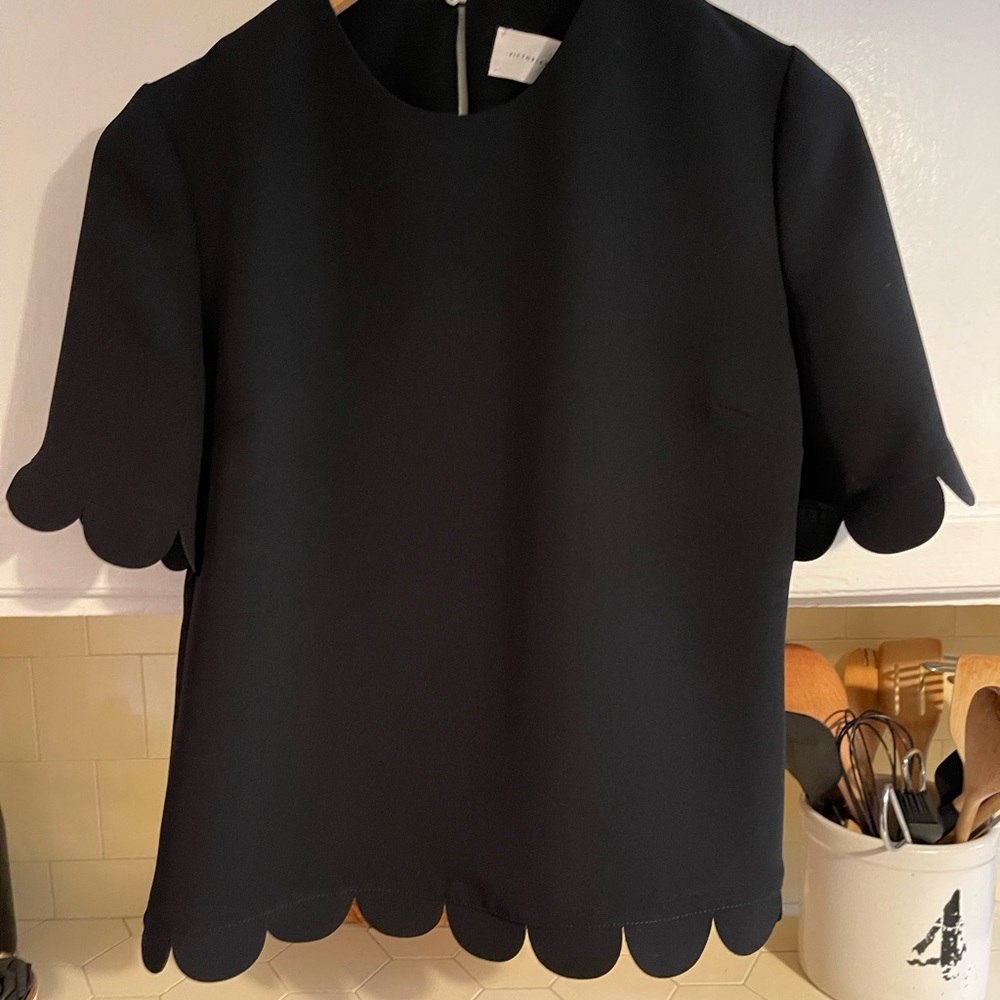 Victoria Beckham scalloped blouse
